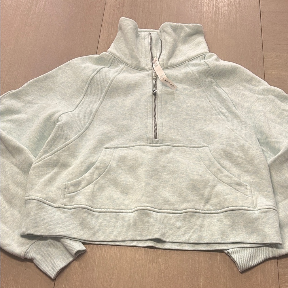 Lululemon‎ scuba light green Half-Zip Pullover